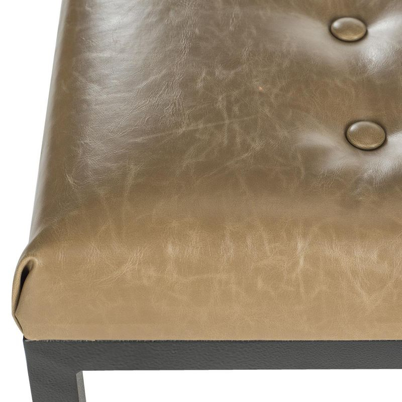 Reynolds Bench - Tan/Black - Safavieh
