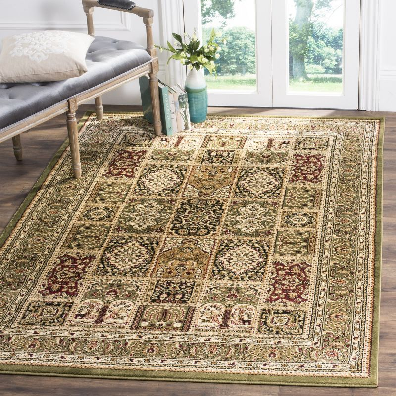 Lyndhurst LNH217 Power Loomed Area Rug - Multi/Green - 6'x9' - Safavieh.