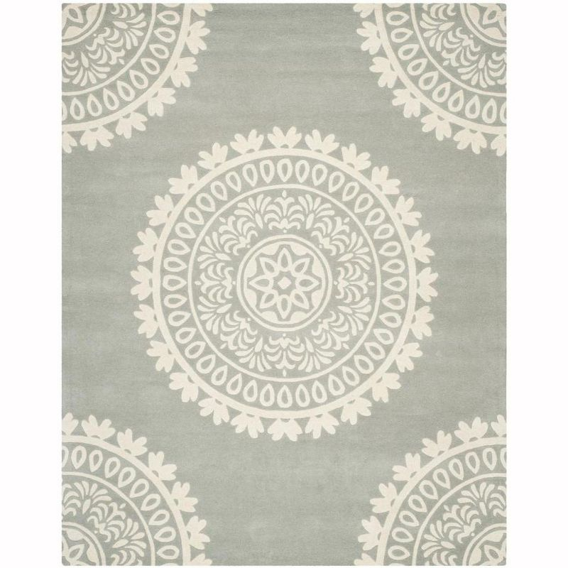 Bella BEL122 Hand Tufted Area Rug - Grey/Ivory - 8'x10' - Safavieh.