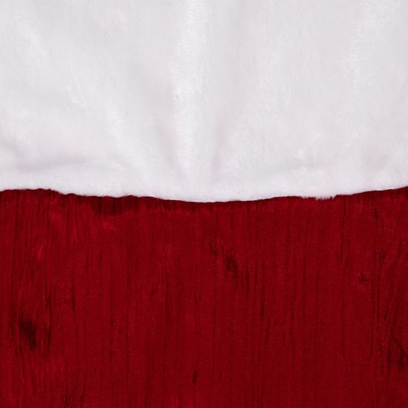 Northlight 50" Red and White Jumbo Velveteen Christmas Stocking