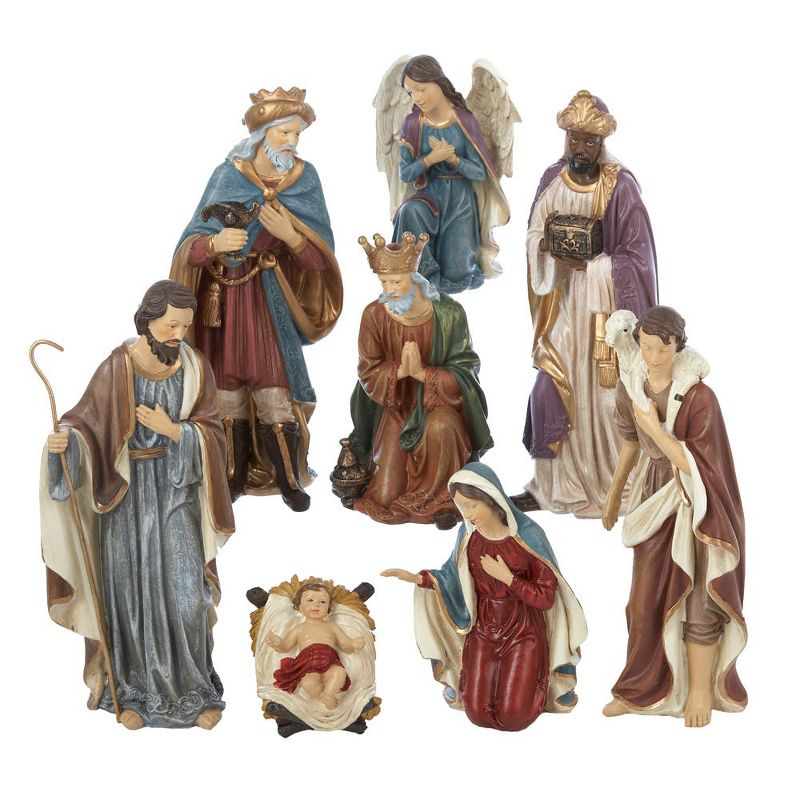 Kurt Adler 9" Nativity, 8-Piece Set