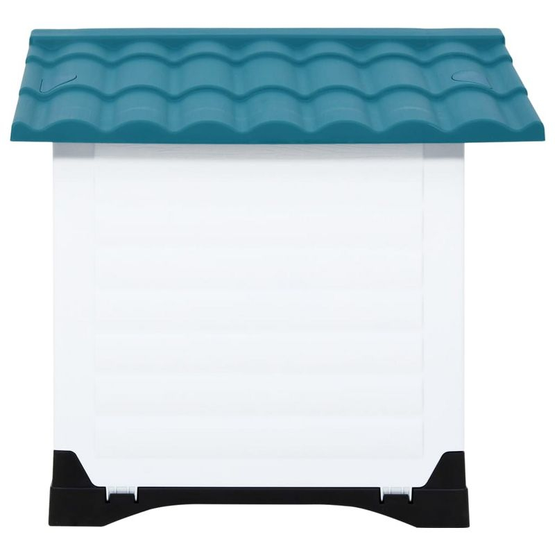 VidaXL Dog House Blue 35.6"x26.8"x26" Polypropylene