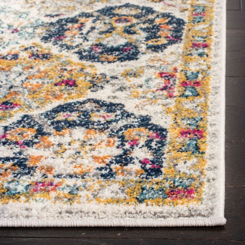 Madison MAD611 Power Loomed Indoor Runner Rug - Cream/Multi - 2'3"x6' - Safavieh