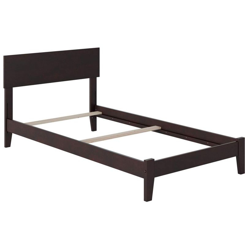 AFI Furnishings Orlando Twin Extra Long Traditional Bed with Open Footboard and Turbo Charger in Espresso
