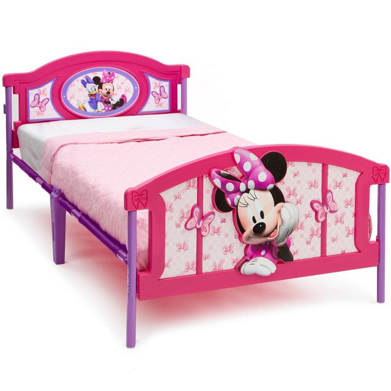 Delta Children Twin Disney Minnie Mouse Plastic 3D Kids' Bed