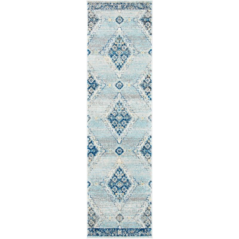 Madison MAD615 Power Loomed Runner Rug - Grey/Cream - 2'3"x6' - Safavieh.