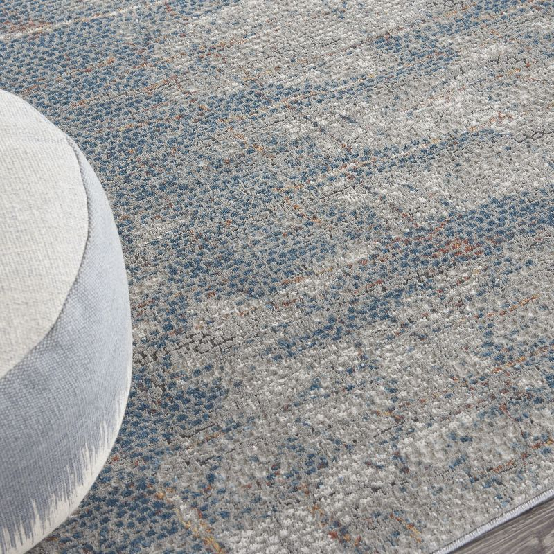 Nourison Rustic Textures Indoor Area Rug Light Grey/Blue 7'10" x 10'6"