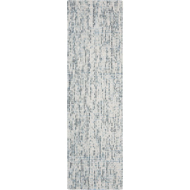 Abstract ABT468 Hand Tufted Indoor Accent Rug - Blue/Charcoal - 2'3"x4' - Safavieh
