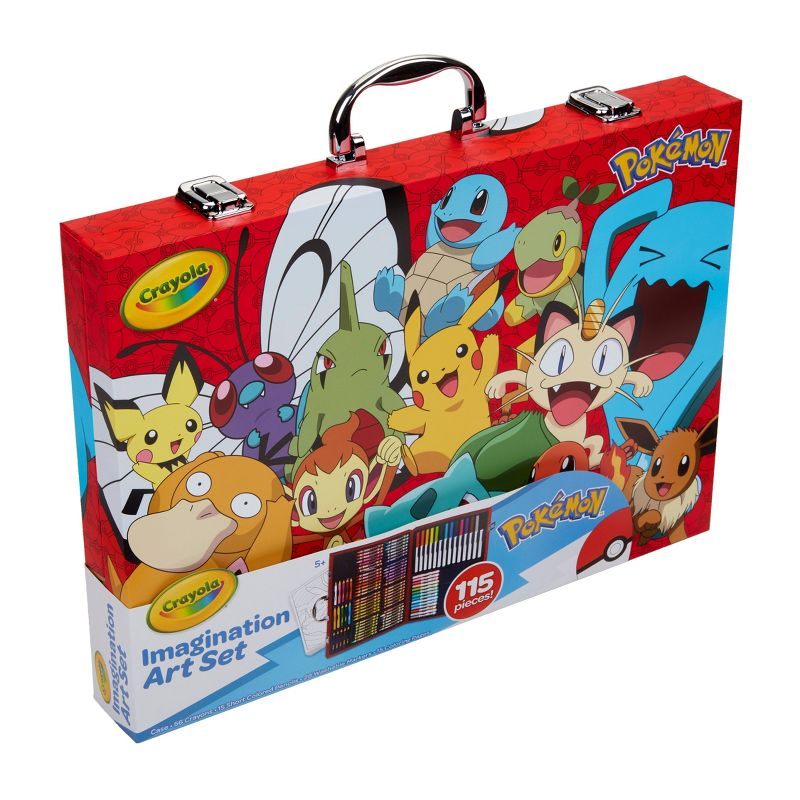 Crayola Imagination Art Set Pokemon: Drawing & Coloring Kit with Crayons, Markers, Pencils, & Sheets for Ages 5+