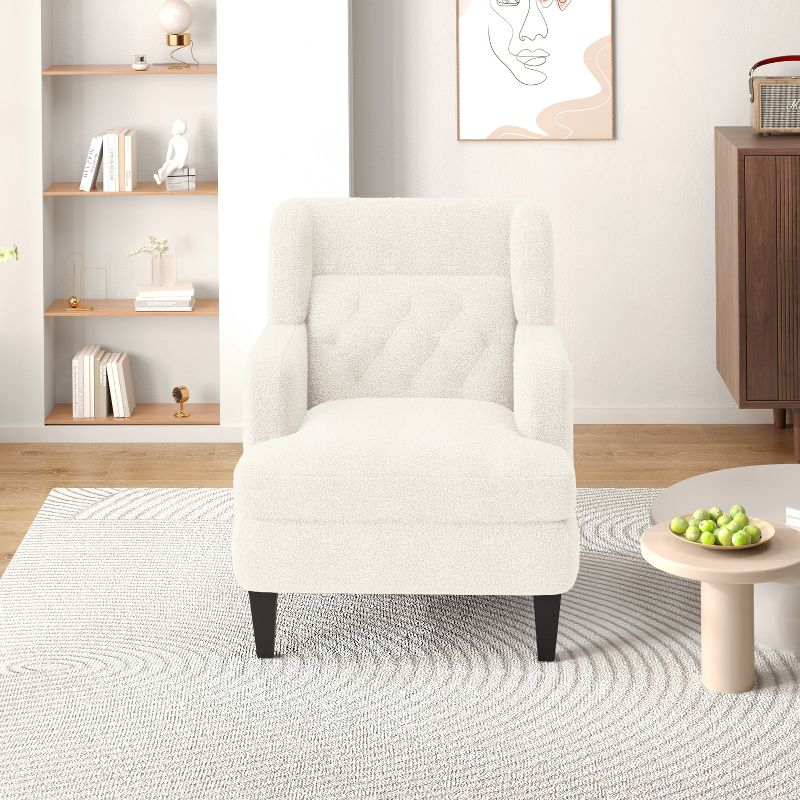 Christopher Knight Home Mantua Fabric Tufted Accent Chairs,Beige