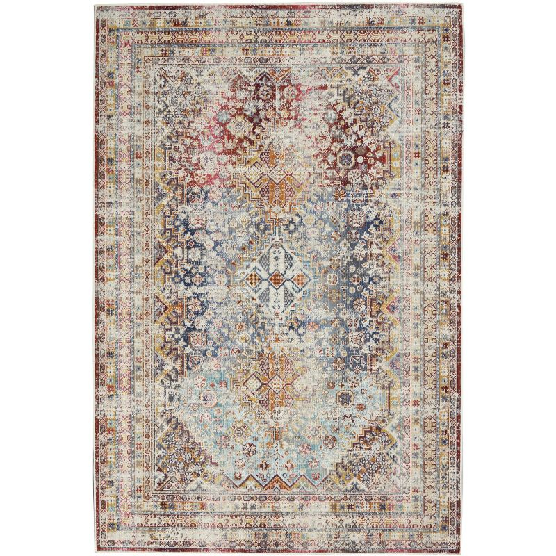 Nourison Vintage Kashan VKA09 Indoor only Area Rug - Multicolor 2' x 4'