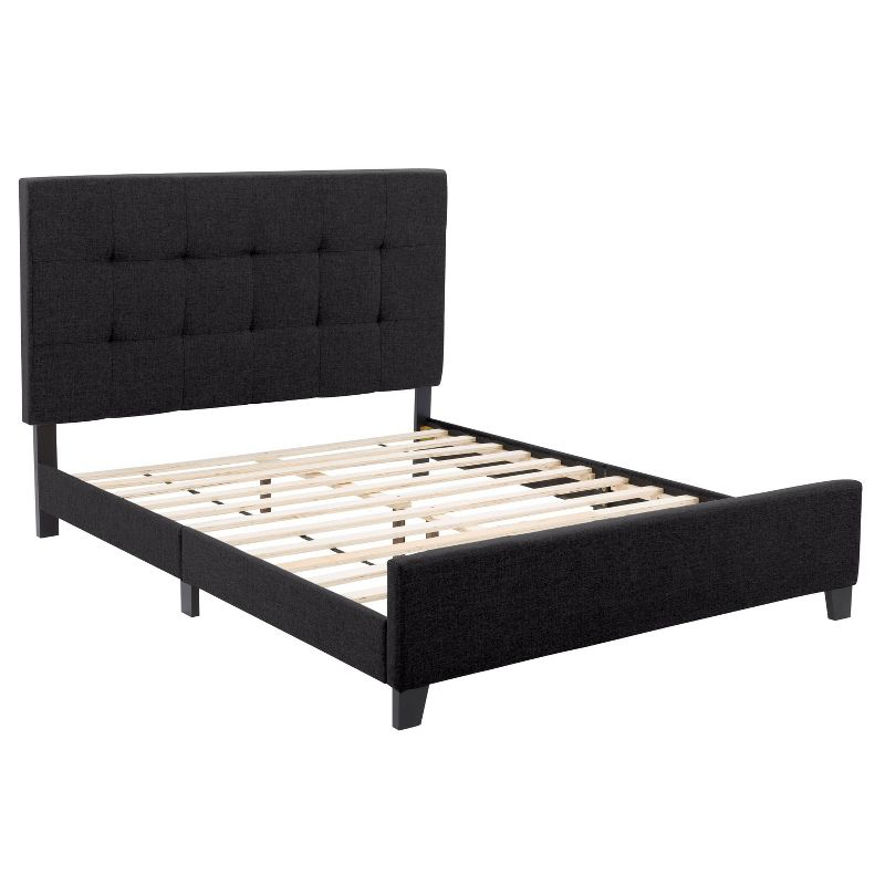 Ellery Fabric Tufted Bed - CorLiving