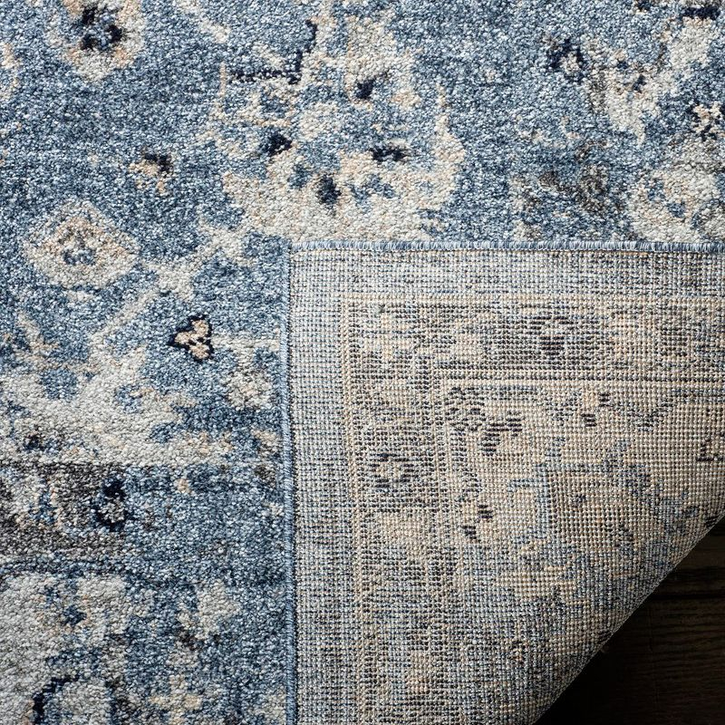 Charleston CHL413 Loomed Indoor Area Rug - Navy/Light Grey - 6'7"x6'7" - Safavieh