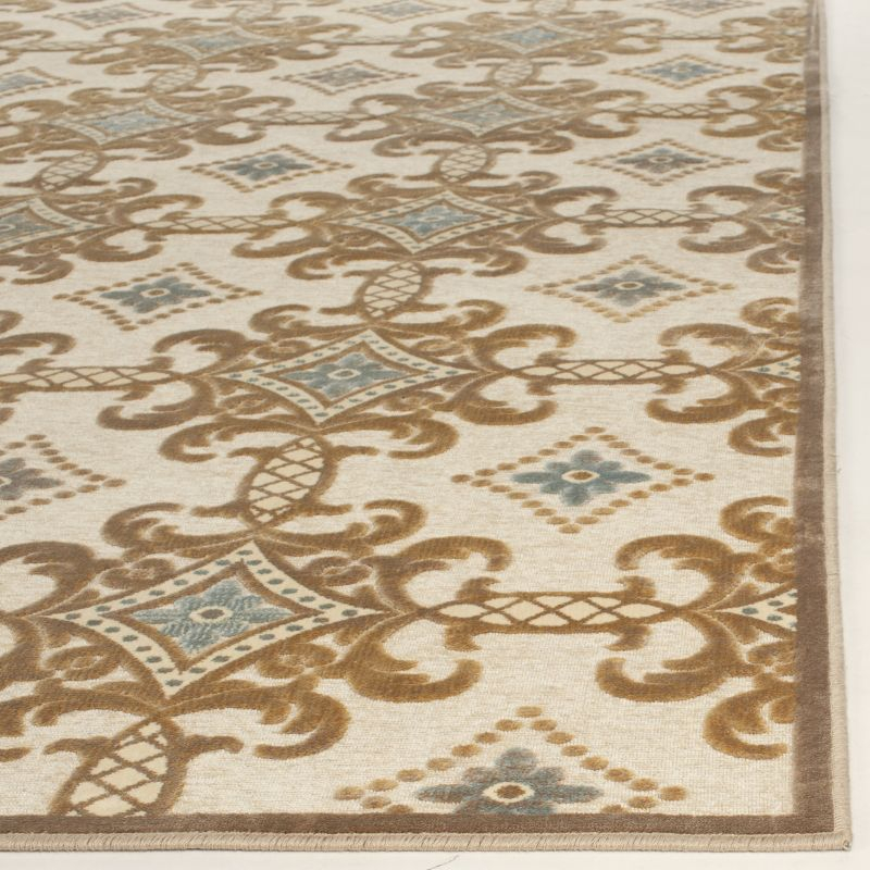 Martha Stewart Collection - MSR7430 - Indoor Power Loomed Accent Rugs - Taupe/Cream - 3'3"x5'3"