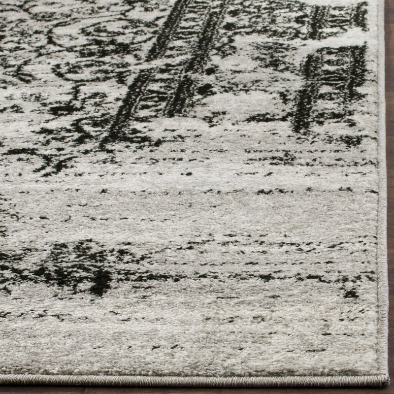 Adirondack ADR101 Power Loomed Area Rug - Silver/Black - 8'9"x11'9" - Safavieh.