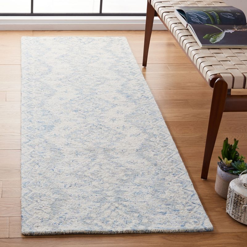 Micro-Loop MLP951 Hand Tufted Indoor Accent Rug - Ivory/Blue - 2'3"x4' - Safavieh
