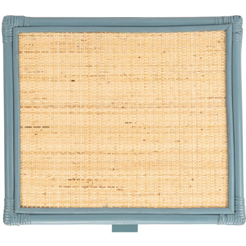 Roya 1 Drawer 1 Shelf Nightstand - Blue Grey/Natural - Safavieh.