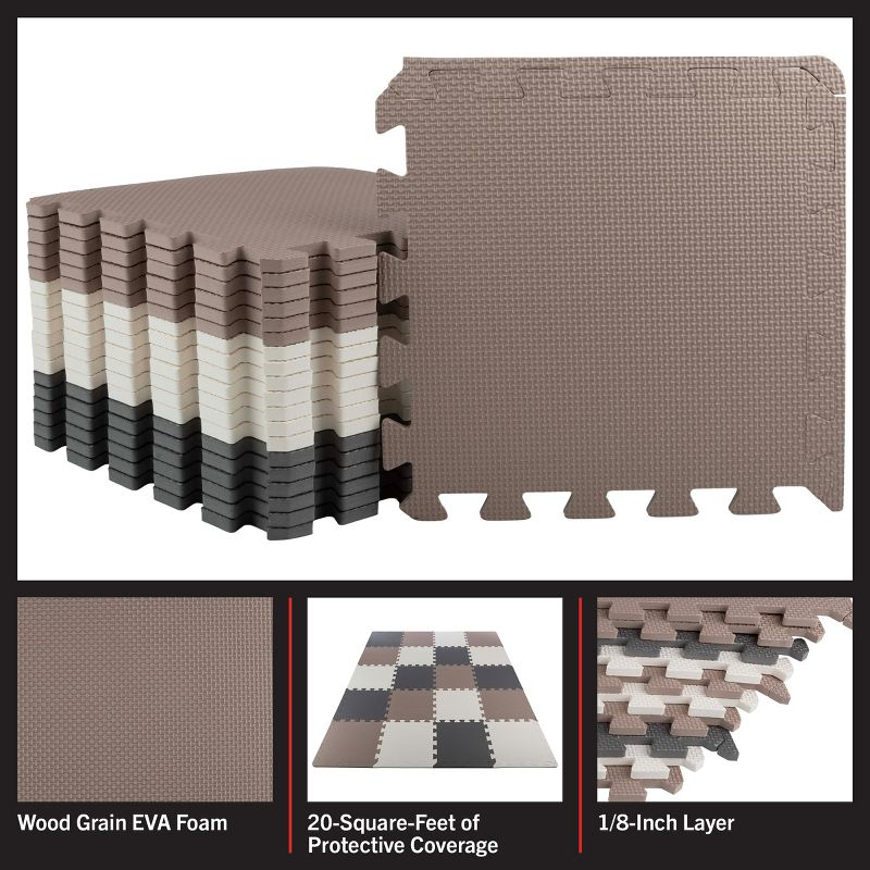 Foam Floor Tiles 20PK - 20sqft (Neutral)