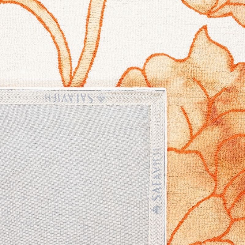 Dip Dye DDY683 Hand Tufted Accent Rug - Ivory/Orange - 2'x3' - Safavieh.