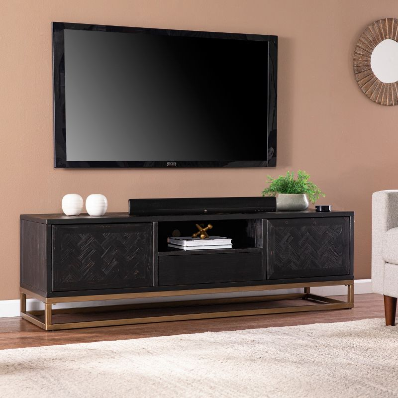 Dessingham Reclaimed Wood TV/Media Stand - MS1096913 - Black - SEI