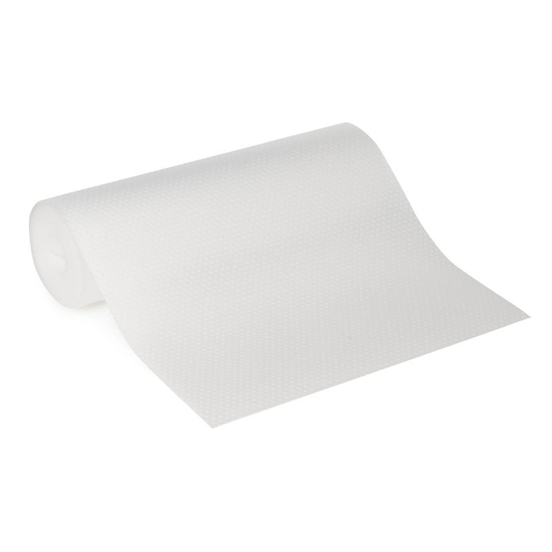 Stockroom Plus Non-Adhesive Clear Plastic Shelf Liner for Kitchen, Fridge, Pantry, Drawers (12 In x 20 Ft)