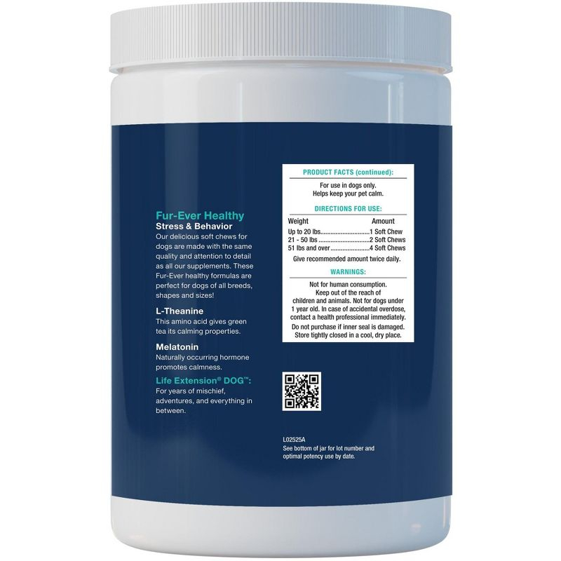 Dog Stress and Behavior by Life Extension  -  120 Soft Chews