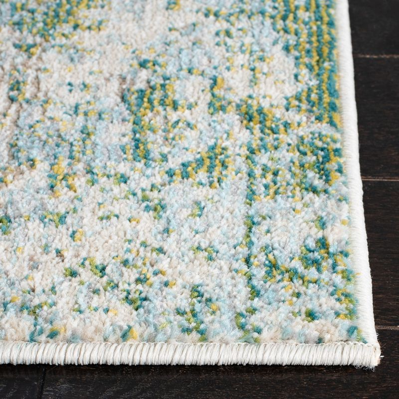 Madison MAD499 Power Loomed Indoor Accent Rug - Green/Blue - 2'2"x4' - Safavieh
