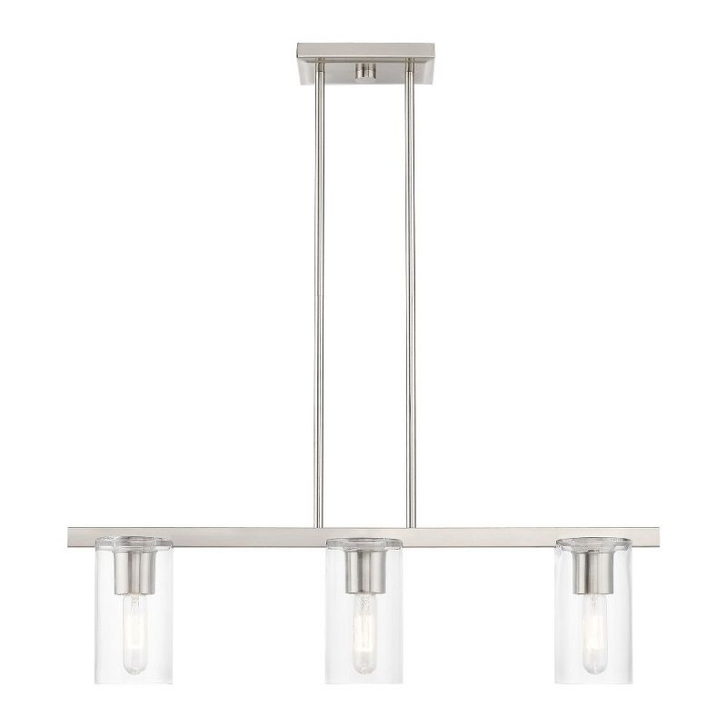 Livex Lighting Clarion 3 - Light Chandelier in  Brushed Nickel