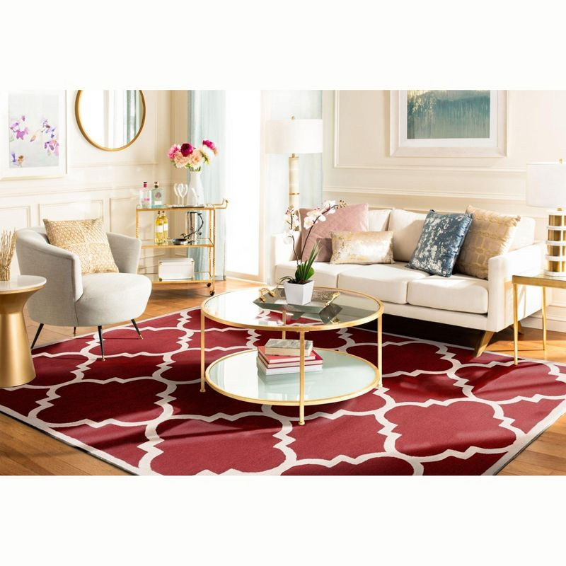 Cambridge CAM140 Tufted Indoor Accent Rug - Rust/Ivory - 3'x5' - Safavieh