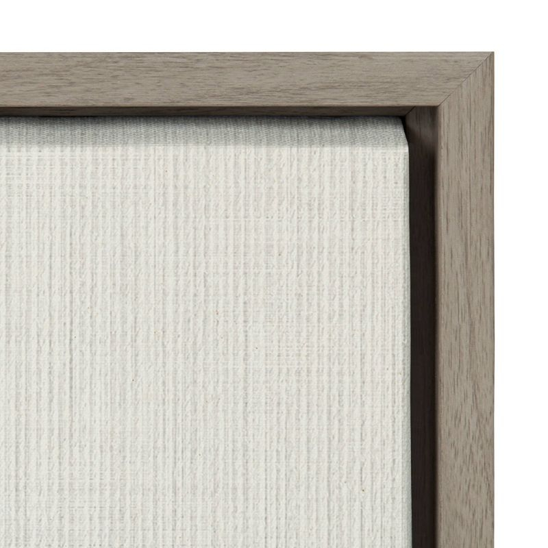 18" x 40" Sylvie Eucalyptus Botanical II by The Creative Bunch Studio Framed Wall Canvas Gray - Kate & Laurel All Things Decor
