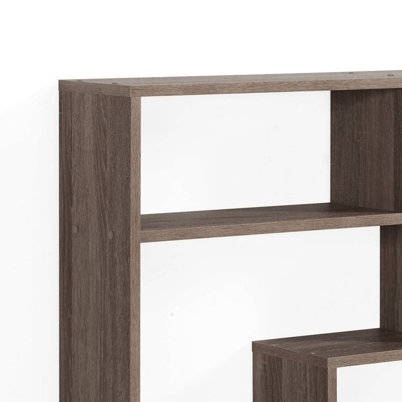 Danya B. 37" x 31.5" Rectangular Shelf Unit Brown: Laminated MDF Storage, 8 Compartments, Includes Mounting Hardware