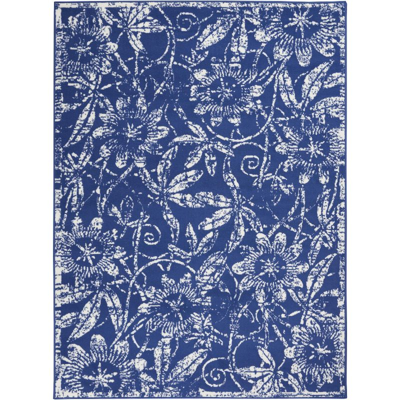 Nourison Whimsicle WHS05 Indoor only Area Rug - Navy 5' x 7'