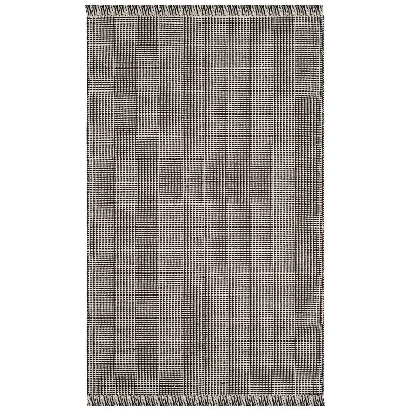 Montauk MTK340 Hand Woven Indoor Area Rug - Ivory/Black - 5'x8' - Safavieh