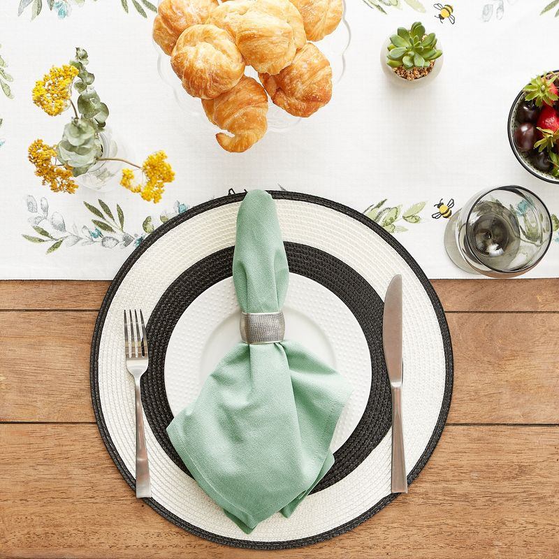 Design Imports  Solid Cotton Napkin Set 6 Piece, Jadeite, 20X20"