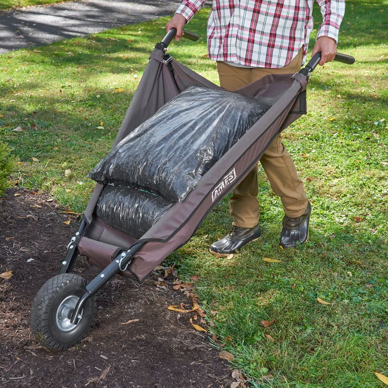 5 cu. ft. Foldable Garden Cart Wheelbarrow - Ames