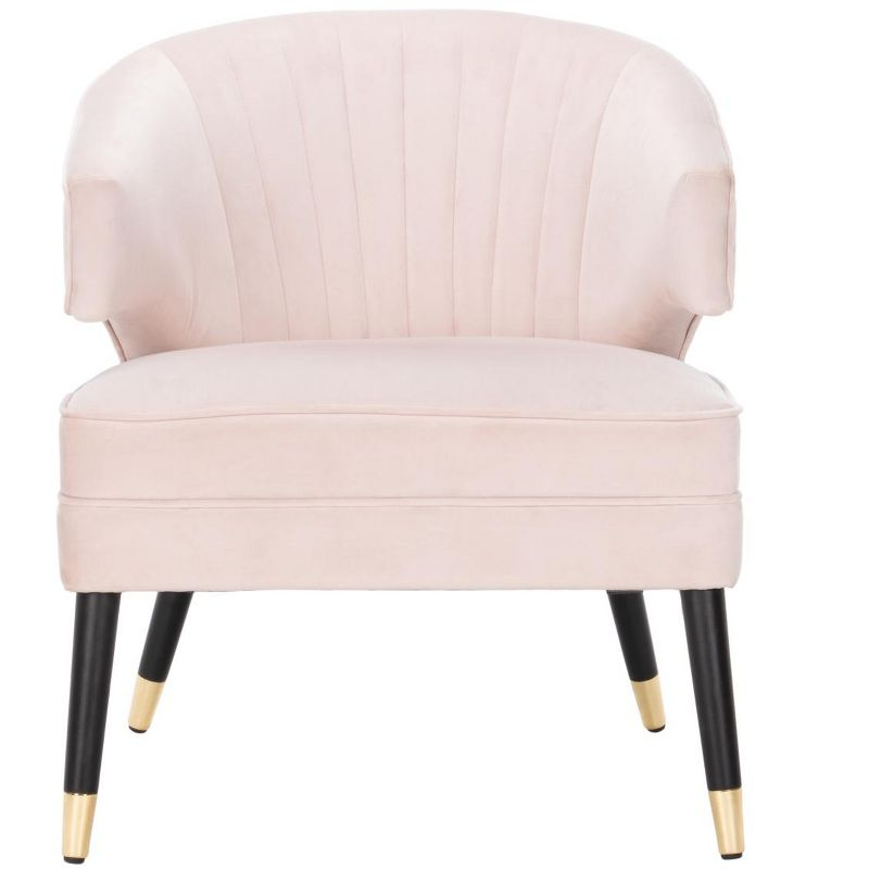 Stazia Wingback Accent Chair - ACH4502 - Blush/Black - Safavieh