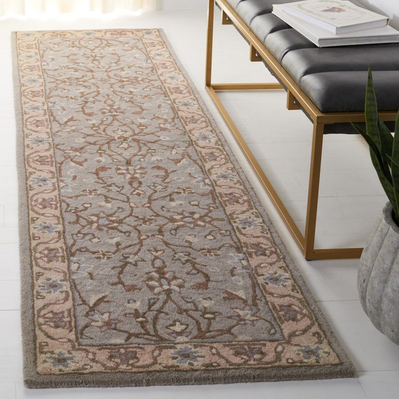 Heritage HG862 Hand Tufted Runner Rug - Beige/Grey - 2'3"x8' - Safavieh.
