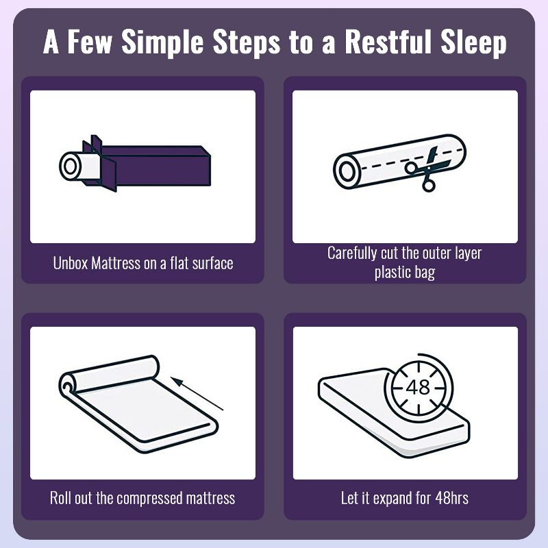 FDW 5 inch Full Bamboo Charcoal Memory Foam Mattress Breathable Bed Mattress for Cooler Sleep Supportive & Pressure Relief,White Full