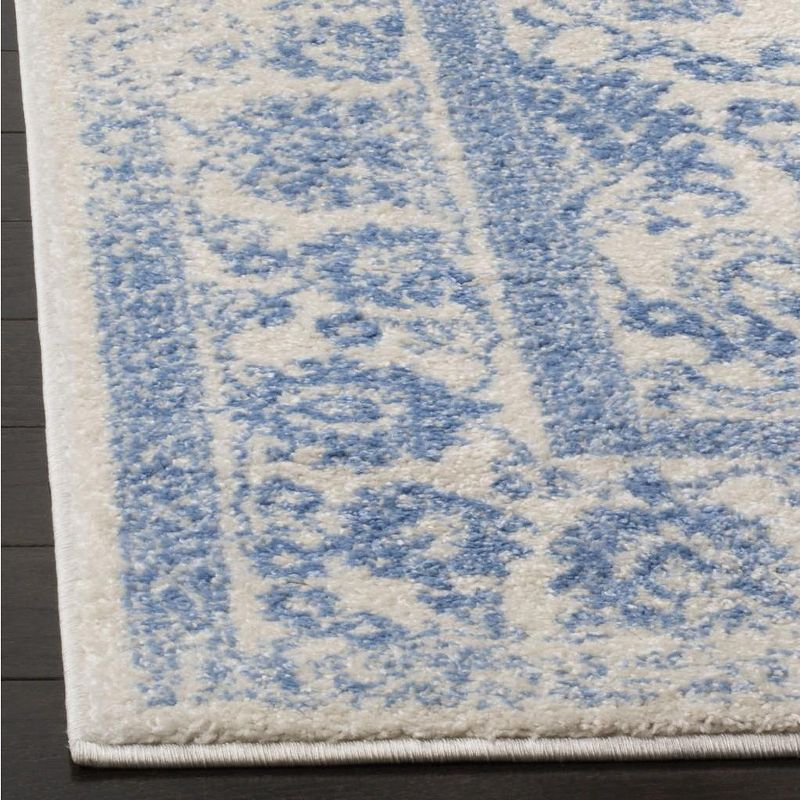 Adirondack ADR109 Machine Made Indoor Area Rug - Ivory/Light Blue - 8'x8' - Safavieh