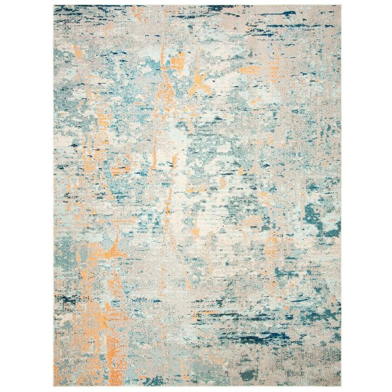 Madison MAD457 Power Loomed Indoor Area Rug - Light Blue/Beige - 8'x10' - Safavieh
