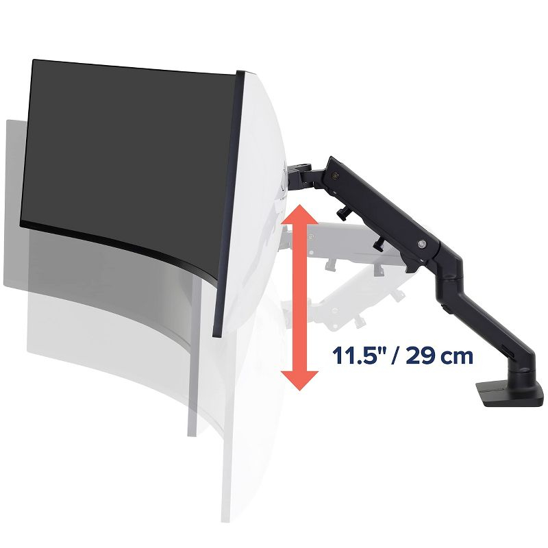 Ergotron HX Ultrawide Monitor Arm Desk Mount Screens 20-42 lbs Matte Black