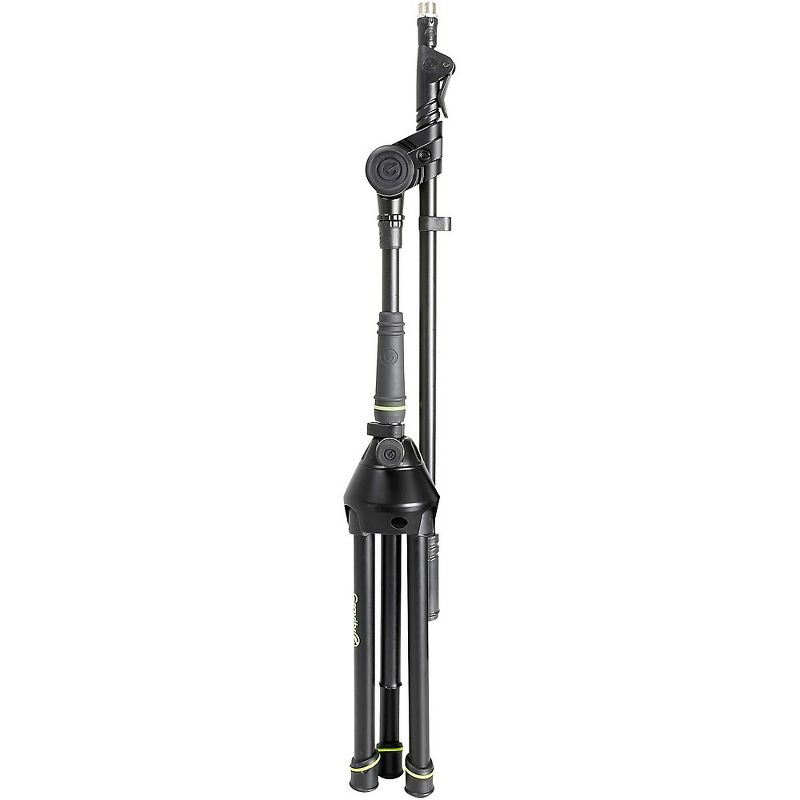 Gravity Stands Microphone Stand With Folding Tripod Base And 2-Point Adjustment Telescoping Boom Short