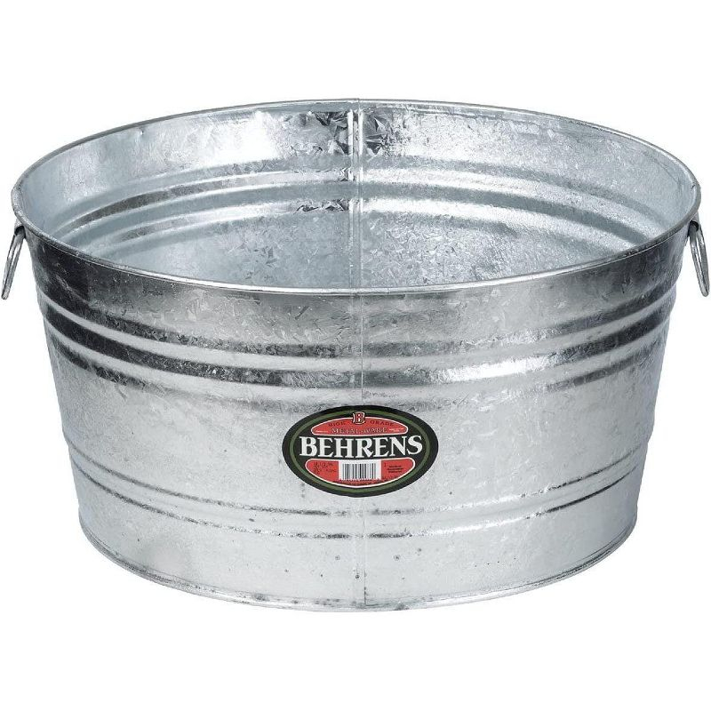 Behrens 17 Gal. Round Hot-Dipped Utility Tub