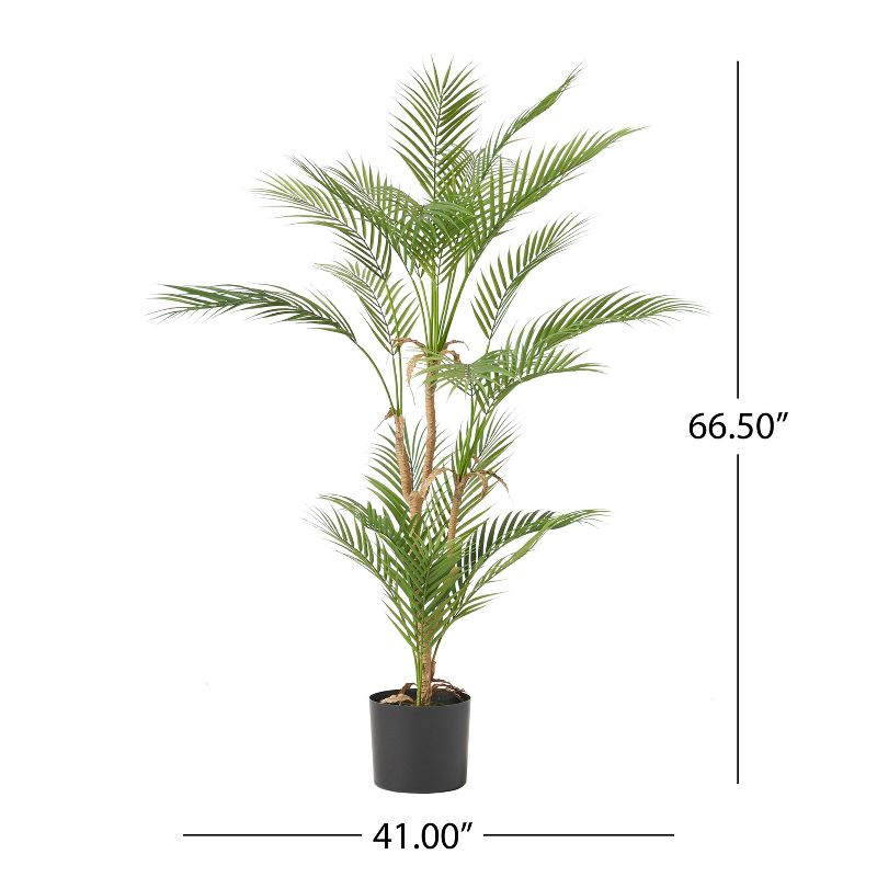 GDFStudio Abbeville Artificial Palm Tree, Green, 5.5' x 3.5'