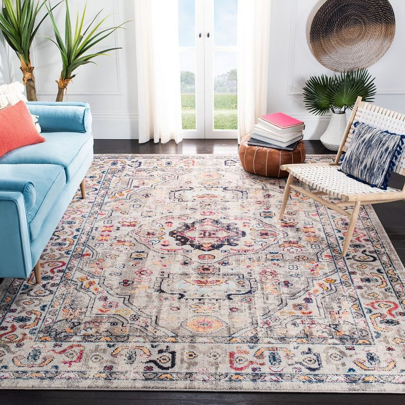 Madison MAD468 Power Loomed Indoor Area Rug - Grey/Blue - 9'x12' - Safavieh