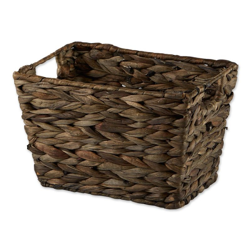 Design Imports Set of 3 Hyacinth Baskets Gray Wash