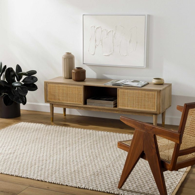 Hauteloom Rectangle Area Rug  Brown