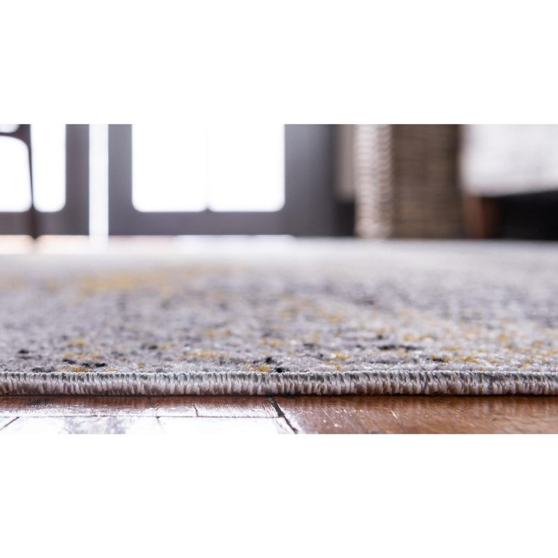 Unique Loom 5' 1 x 8' 0 Ivory Outdoor Modern New York Area Rug