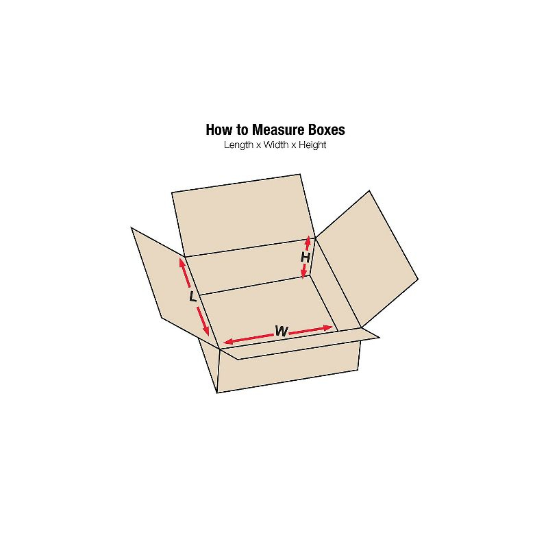 Box Partners Flat Corrugated Boxes 15" x 12" x 5" Kraft 25/Bundle 15125