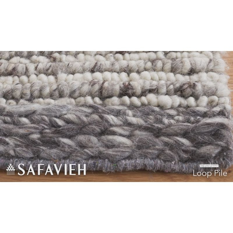Casablanca CSB176 Hand Woven Area Rug - Grey/Ivory - 4'x6' - Safavieh.